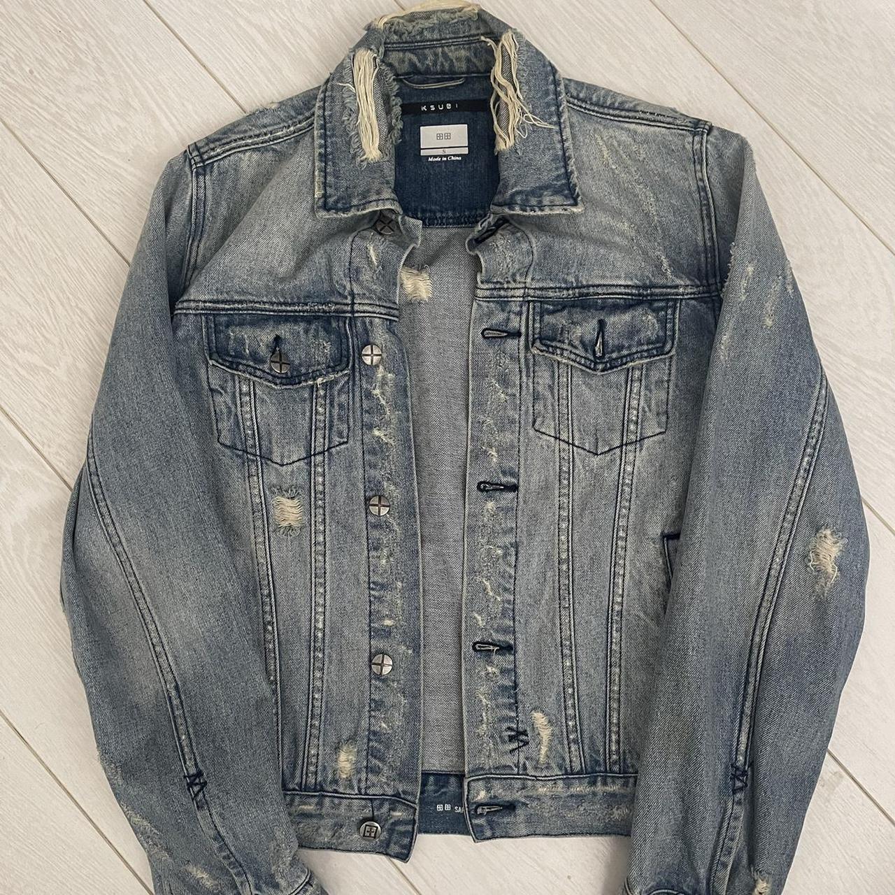 Ksubi Oh G Drip Denim Jacket Size : small Bought | Depop