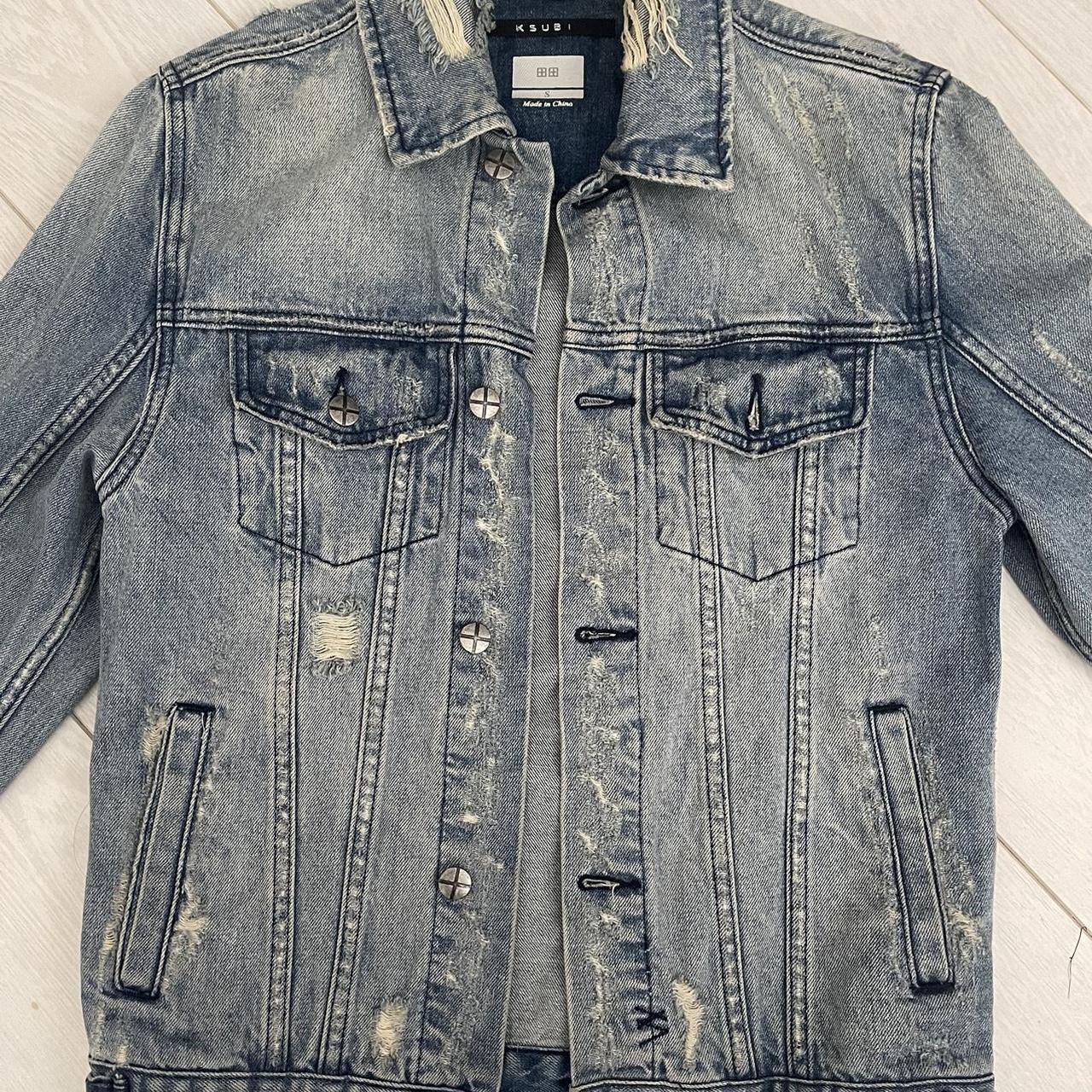 Ksubi Oh G Drip Denim Jacket Size : small Bought | Depop