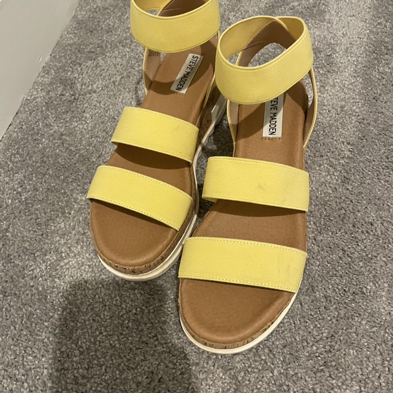 Steve madden sandals on sale yellow