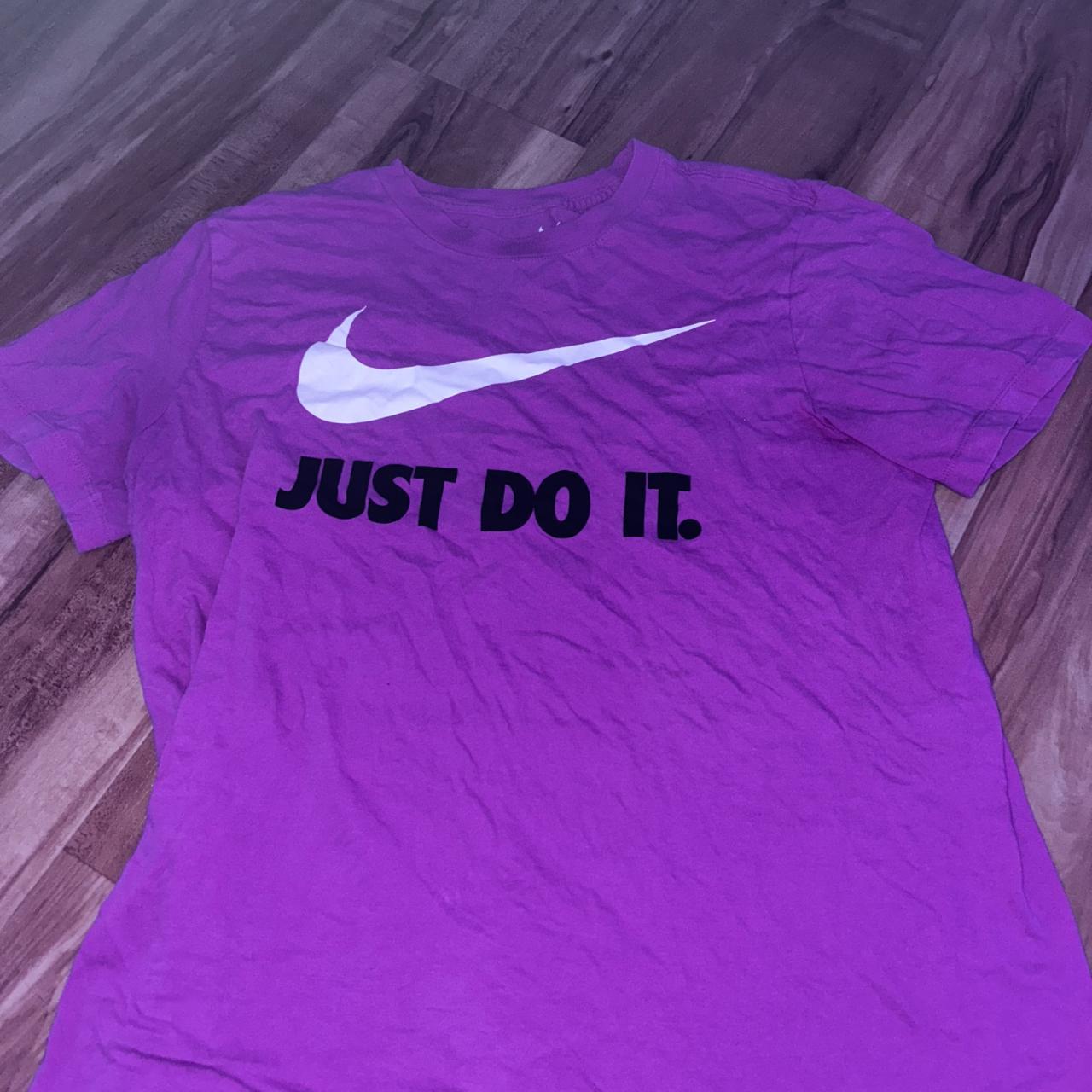 Large pink Nike t-shirt, worn - Depop