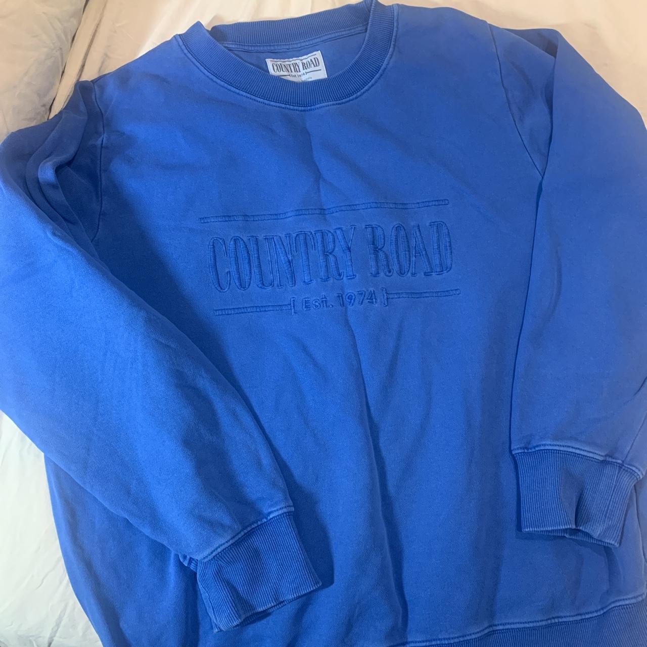 Country Road Women's Blue Sweatshirt | Depop