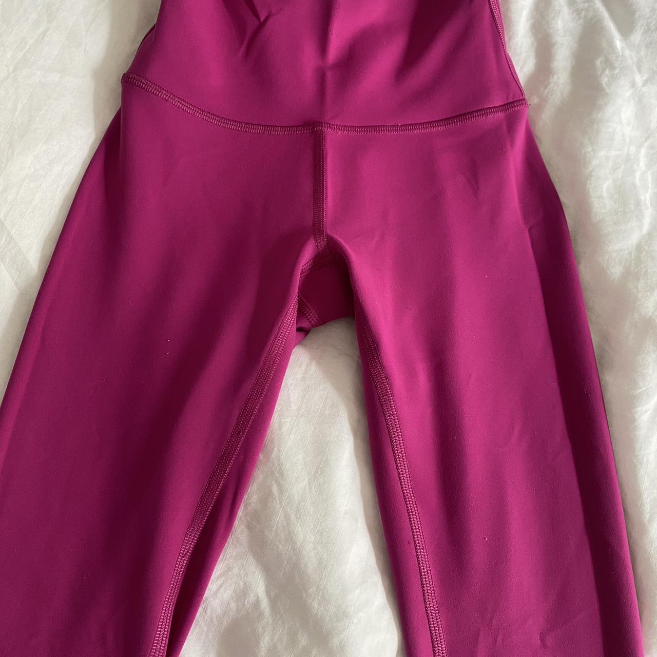 lululemon pink legging! extremely comfortable fabric... - Depop