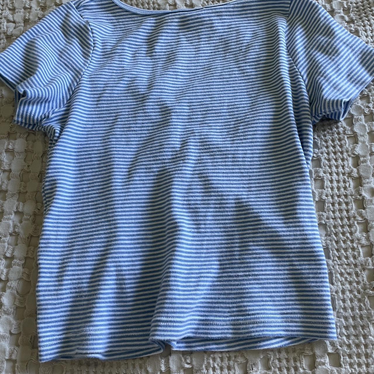 brandy melville striped shirt #brandymelville... - Depop