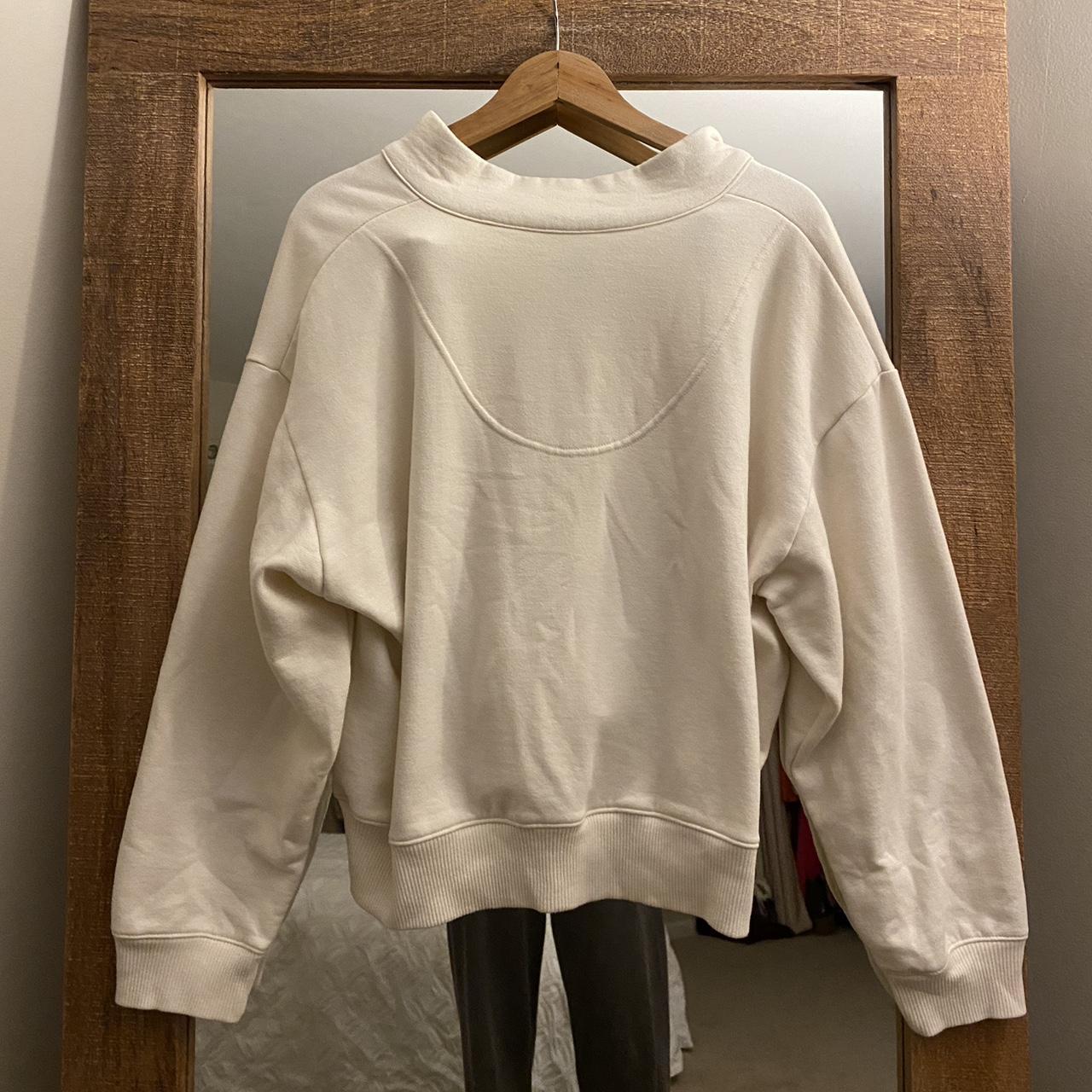 A New Day Women's Cream Sweatshirt Depop