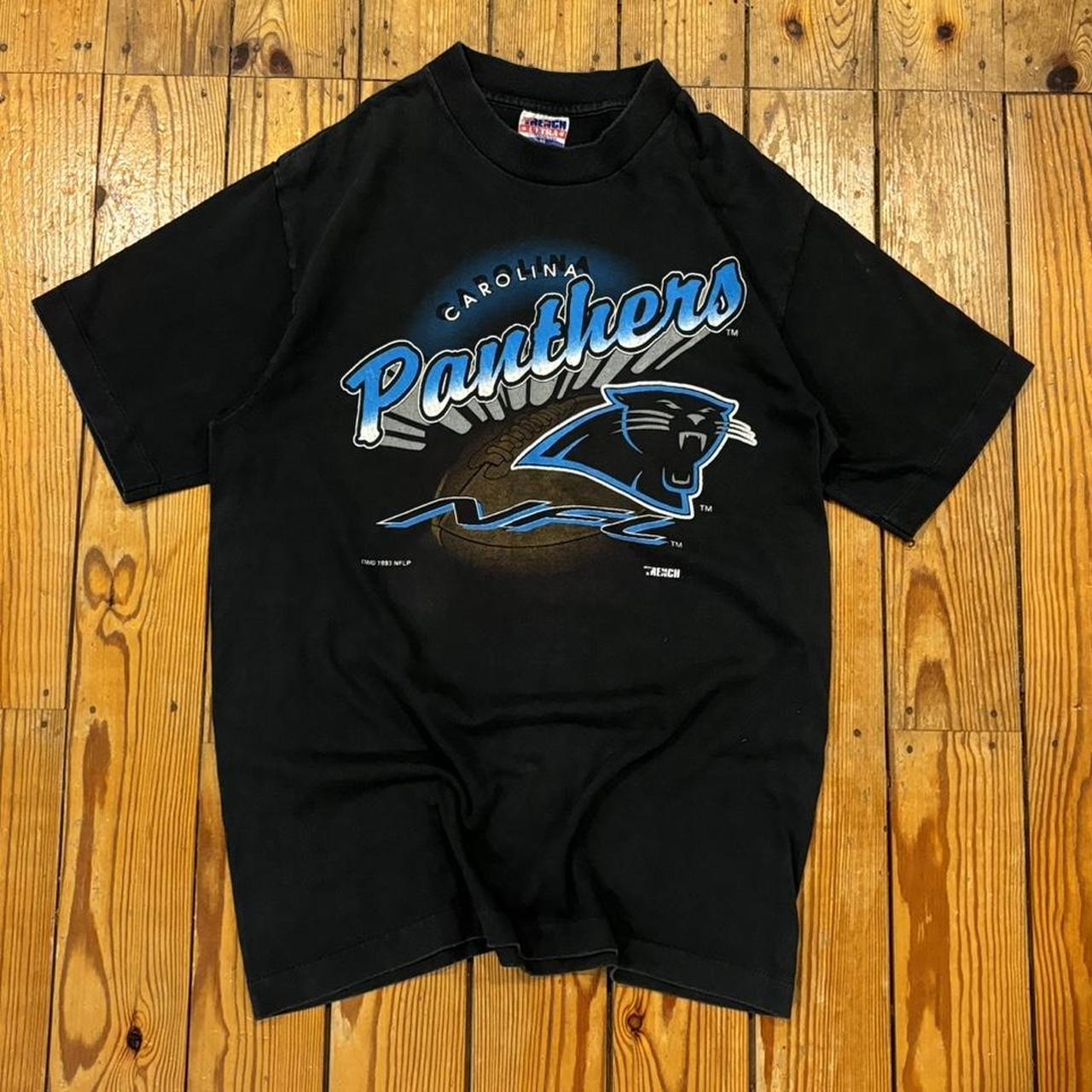 Carolina Panthers Vintage 1993 Black Panthers Graphic Design T Shirt 2024 Size XL