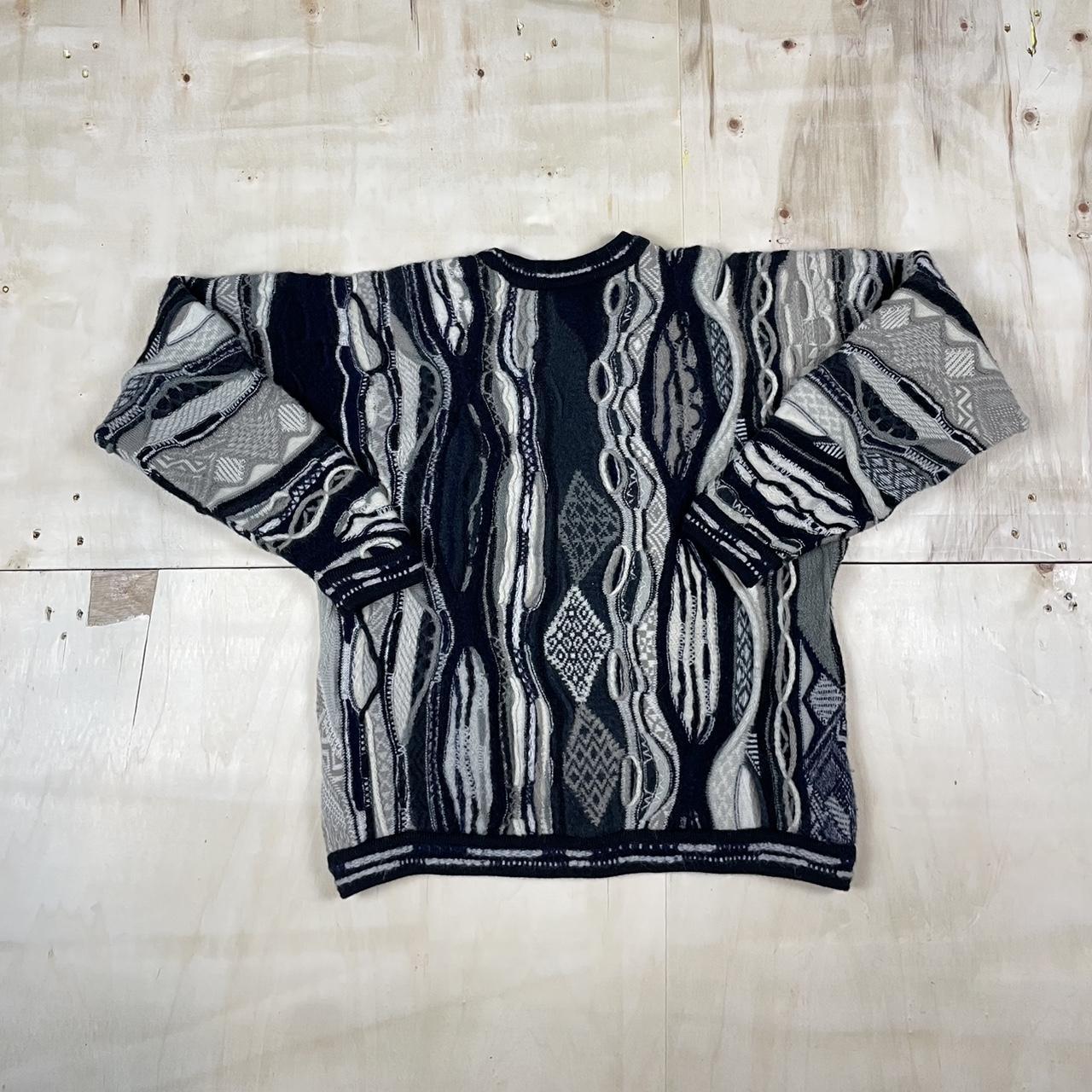 Vintage 2000s coogi 3D wool knit sweater Super | Depop