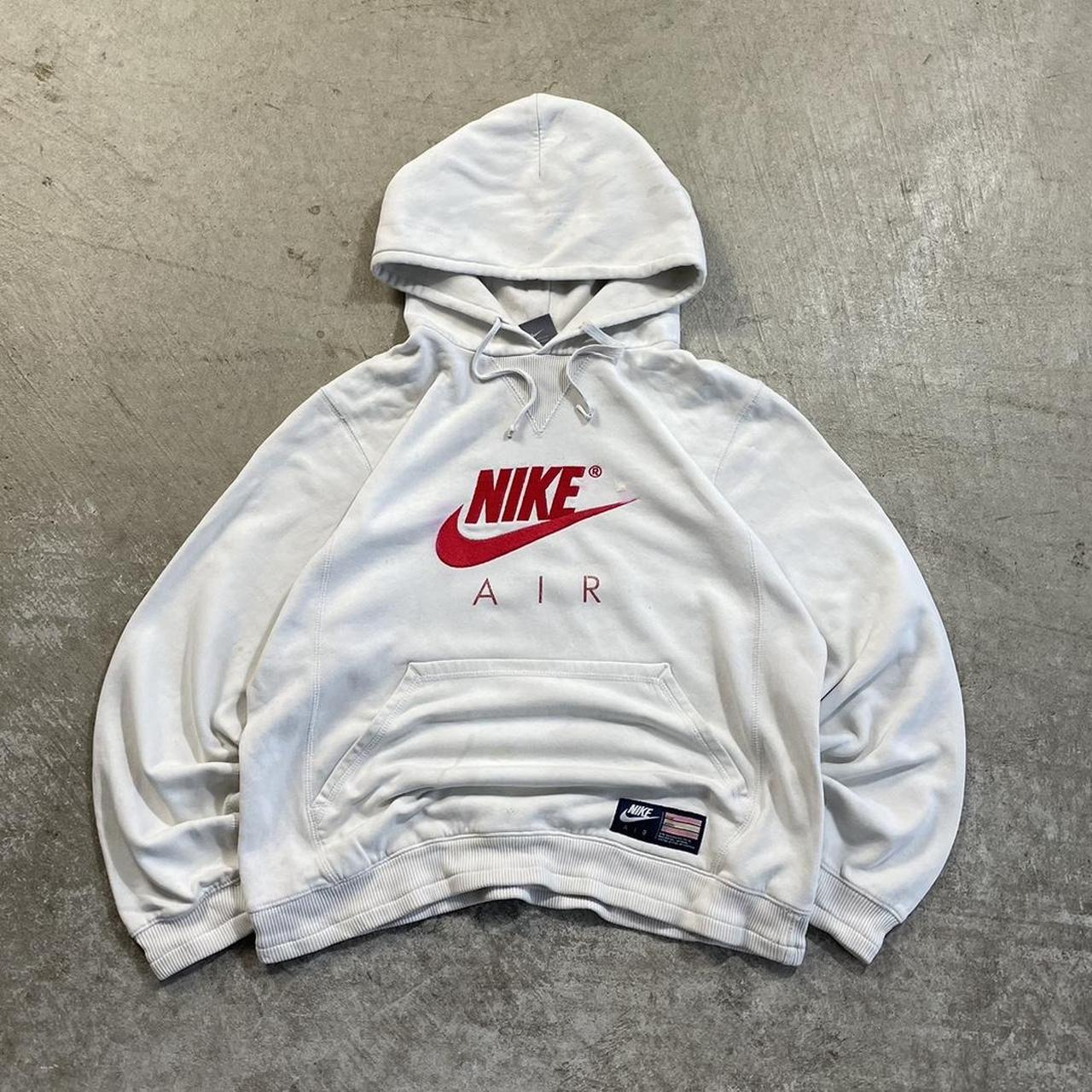 Vintage Y2K sale white Nike hoodie