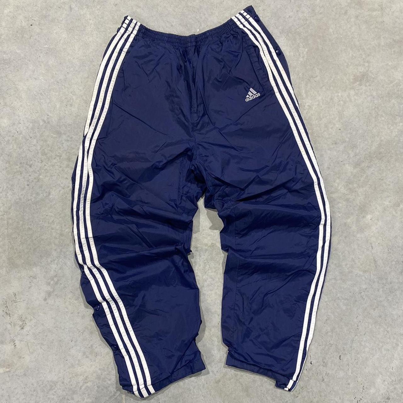 Vintage 90s Adidas Snap Trackpants Super sick retro. Depop