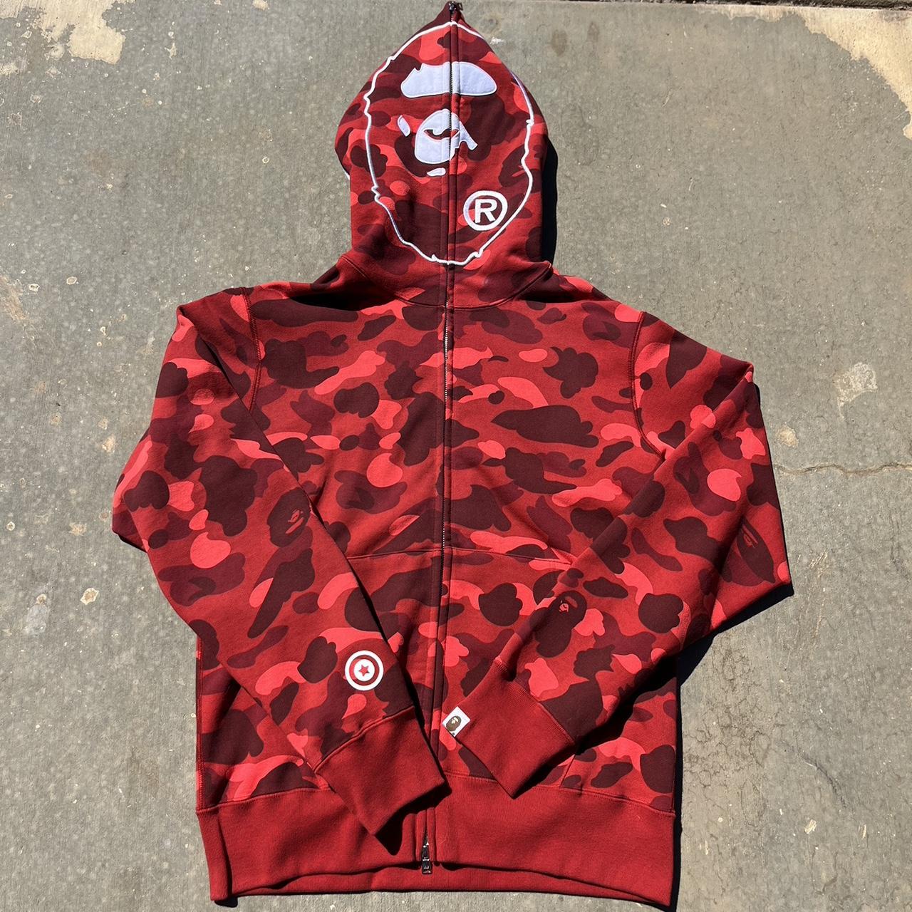 RED Bape hoodie never outlets worn