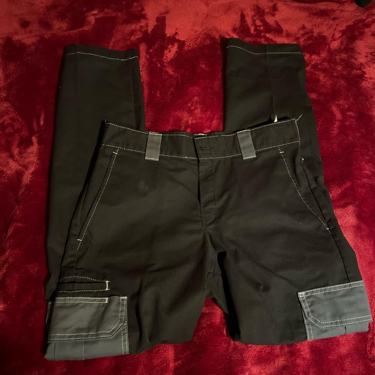 Men s Black And Grey Trousers Depop