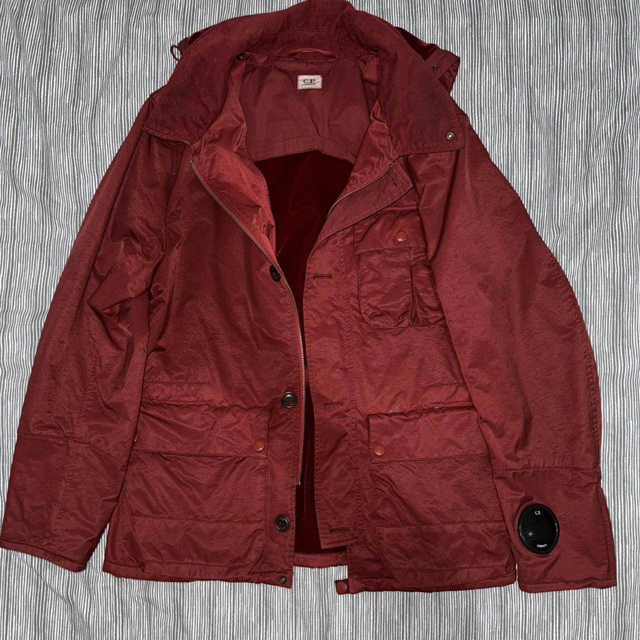 CP Company Garment Dyed Nylon Red Goggle Depop