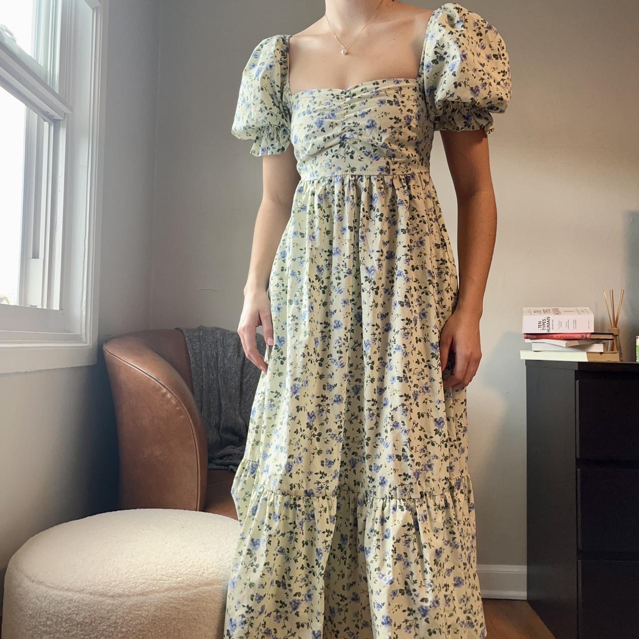 Abercrombie & Fitch Women's Blue Dress Depop