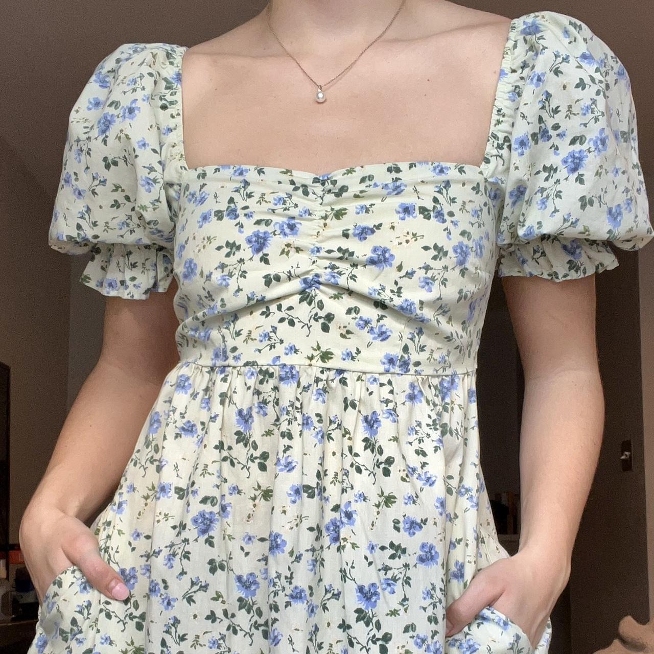 Abercrombie & Fitch Women's Blue Dress Depop