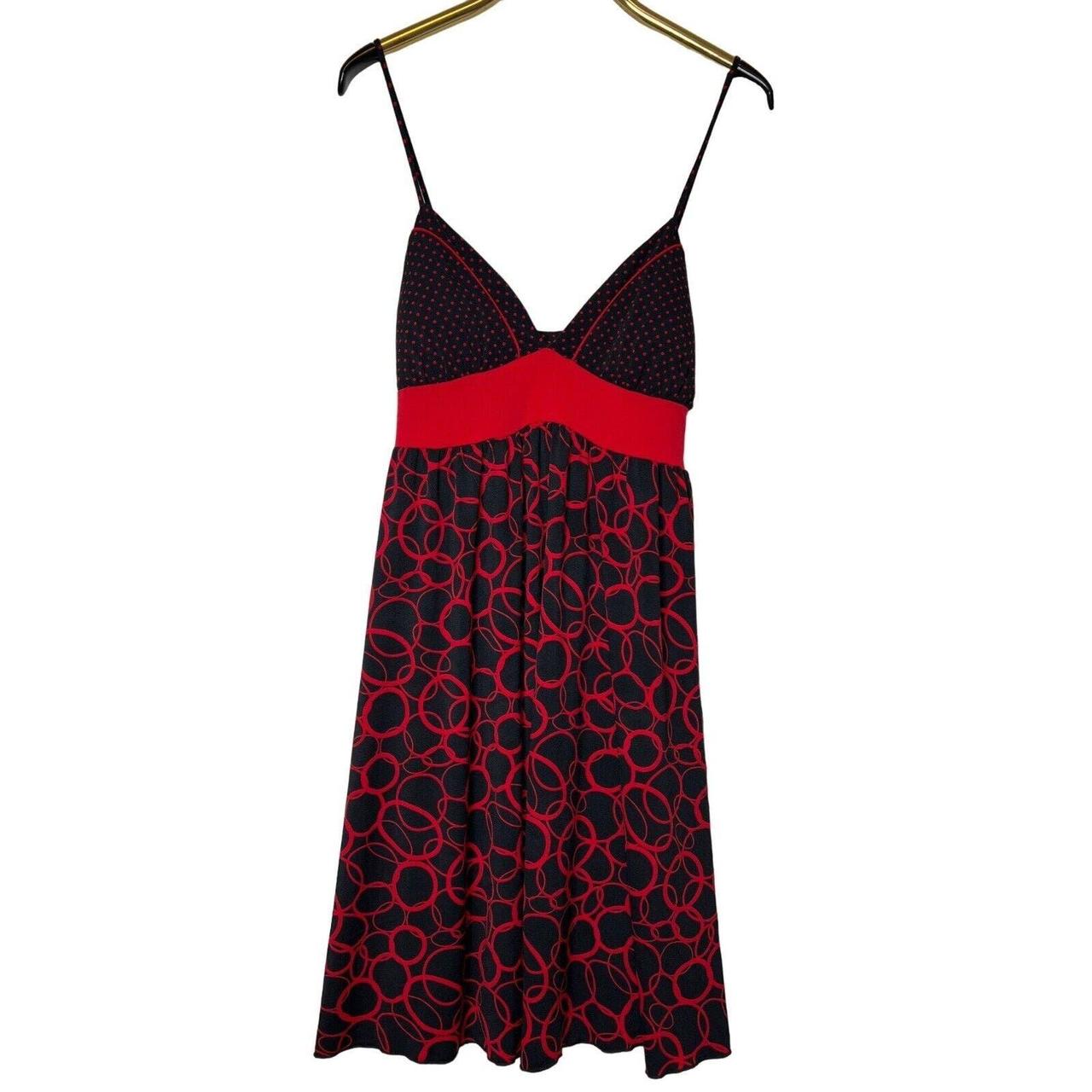 This My Michelle Red Black Polka Dot Sundress is... - Depop