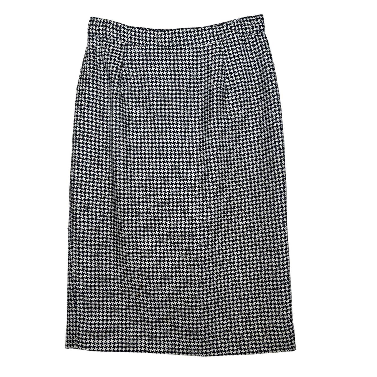 80s black and white skirt best sale