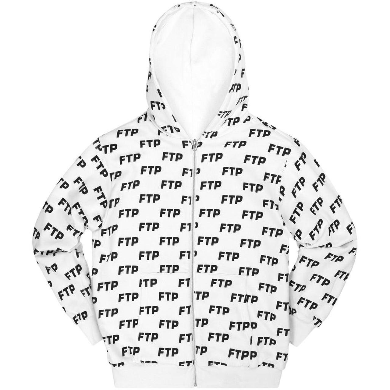 FTP Reversible Logo Hoodie (White, XL), FTP's iconic...