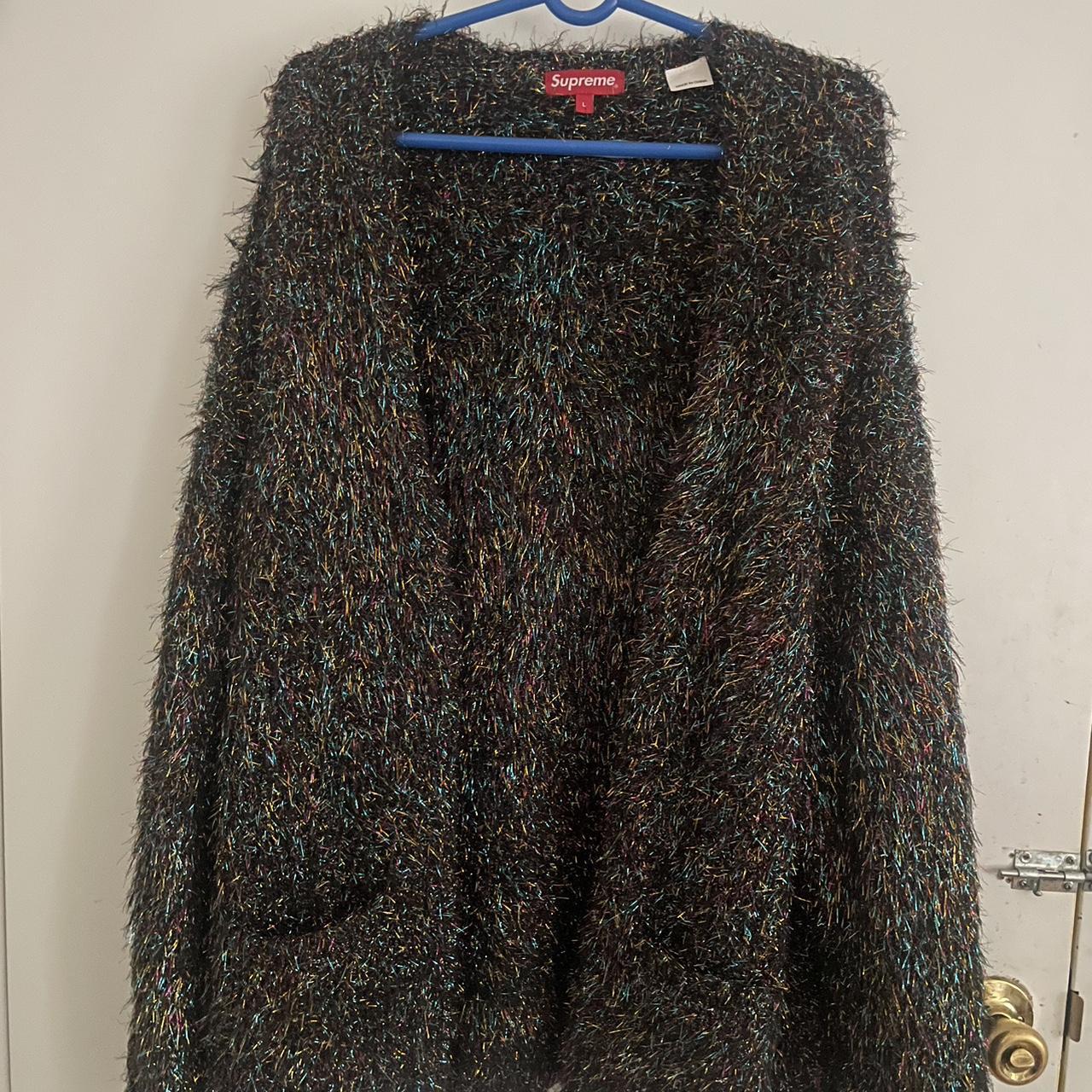 Supreme Sparkle Cardigan (Multicolor) Size L worn 1x... - Depop