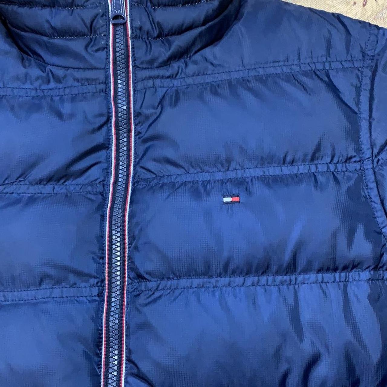 Tommy Hilfiger reversible puffer Colour - Blue and... - Depop