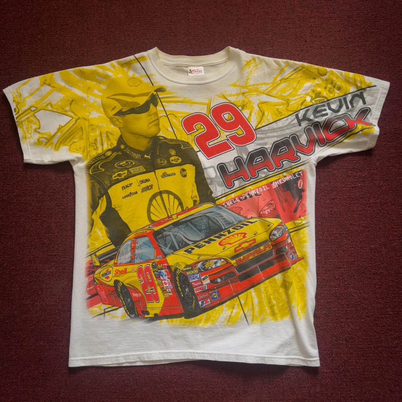 Vintage Chase Authentics Kevin Harvick Nascar All Over Print T Shirt online