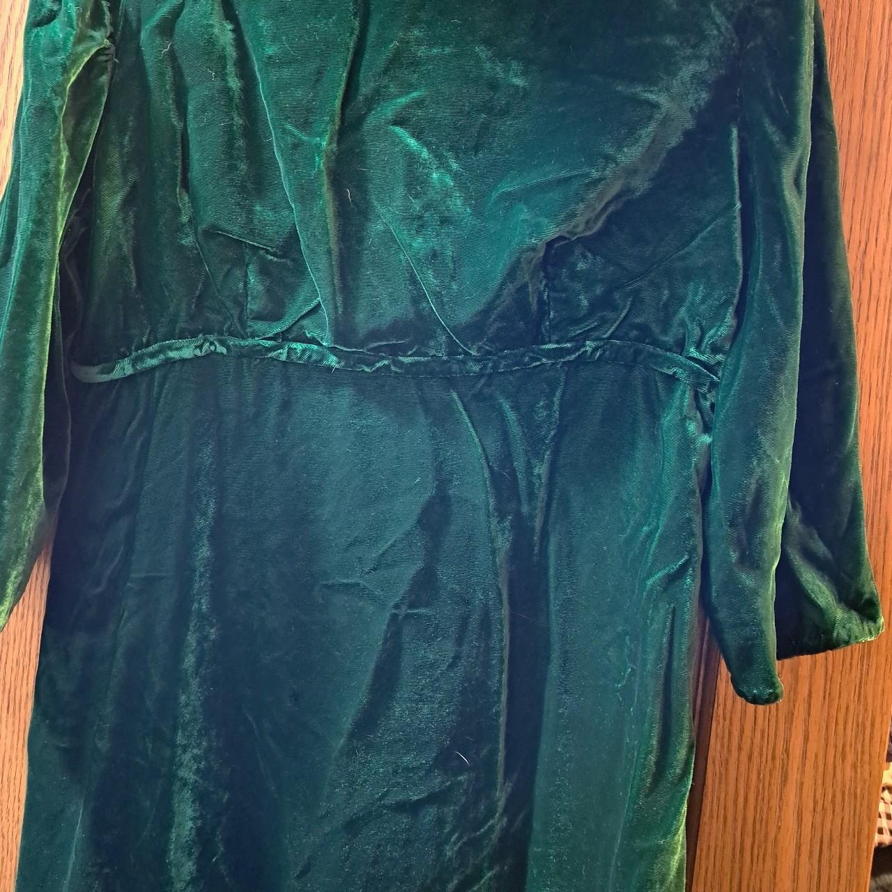 Primark green velvet dress sale