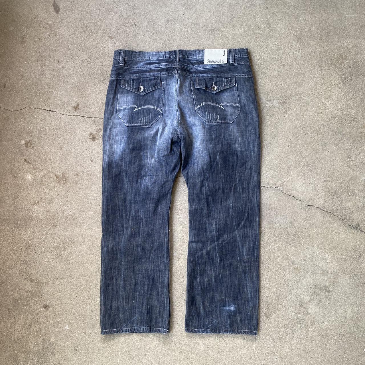 Southpole Men's Blue and Silver Jeans | Depop