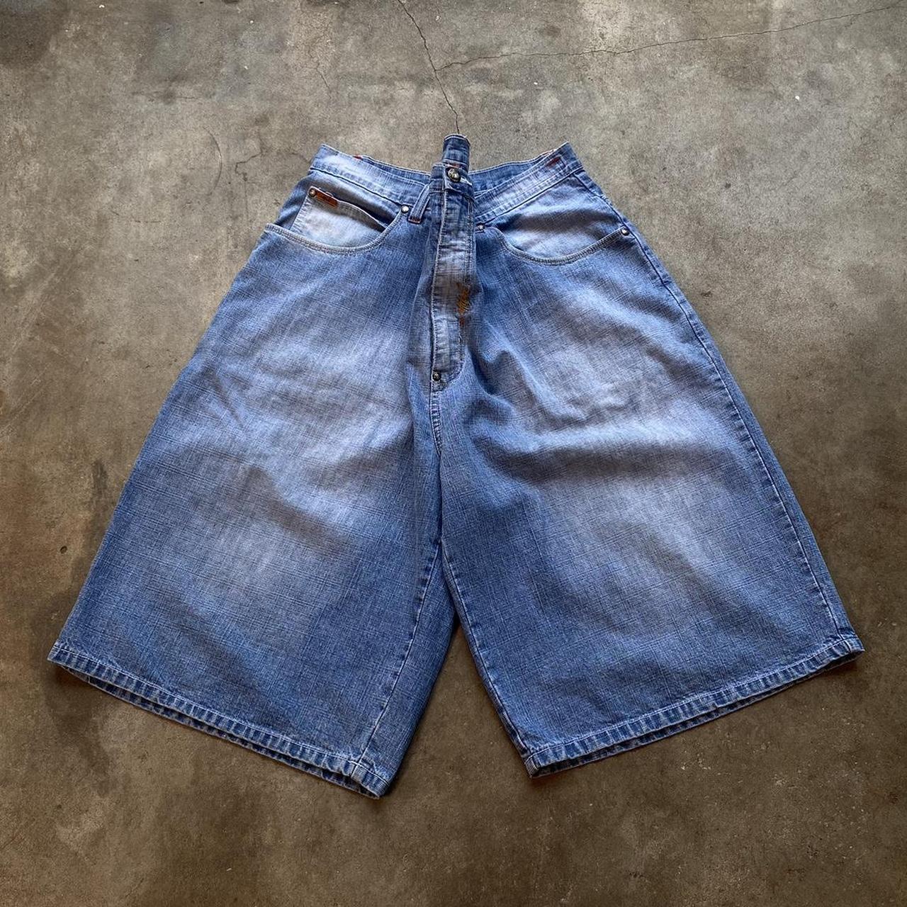 Cyber Y2k Grunge Baggy Skater Jorts No Flaws Depop