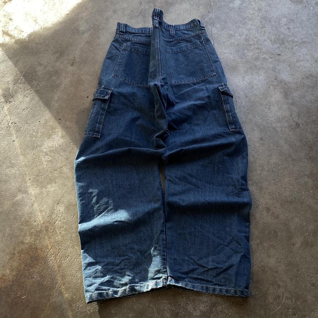 Cyber Y2k Grunge Baggy Jeans No Flaws Measurements... - Depop