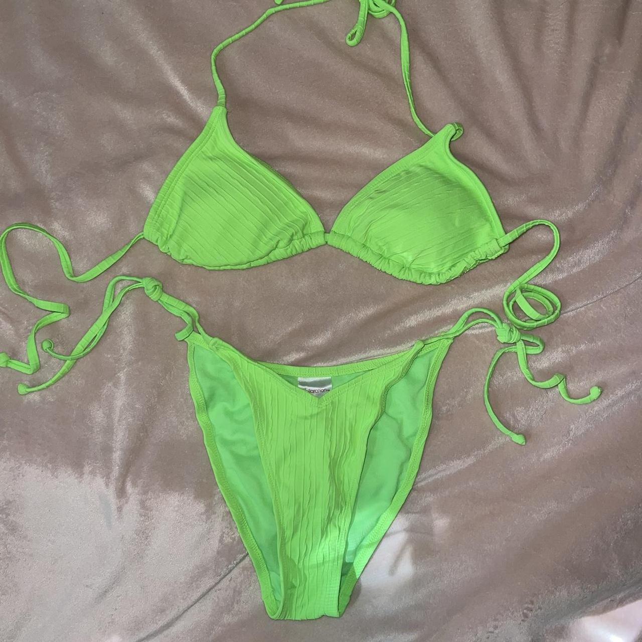 Xhilaration Womens Green Bikinis And Tankini Sets Depop