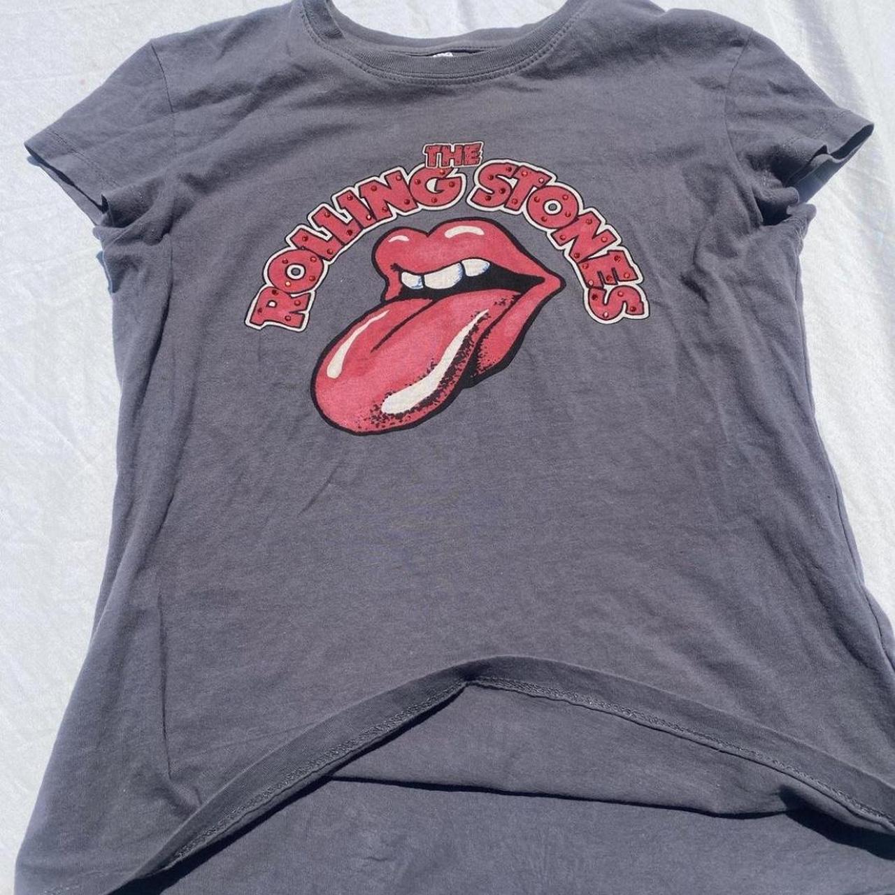 Rhinestone Rolling Stones Shirt Depop