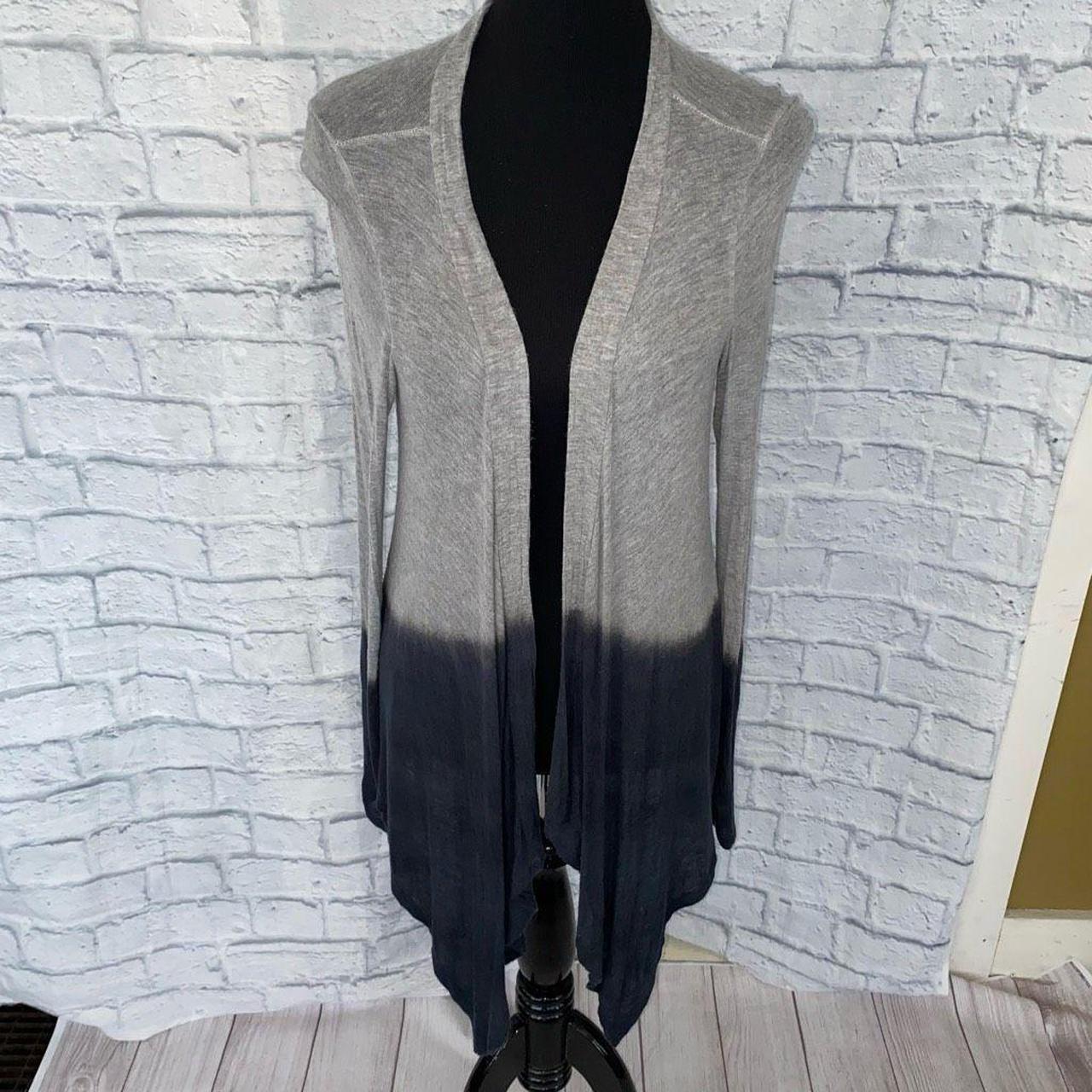 Hollister Co. Women's Black and Grey Cardigan Depop
