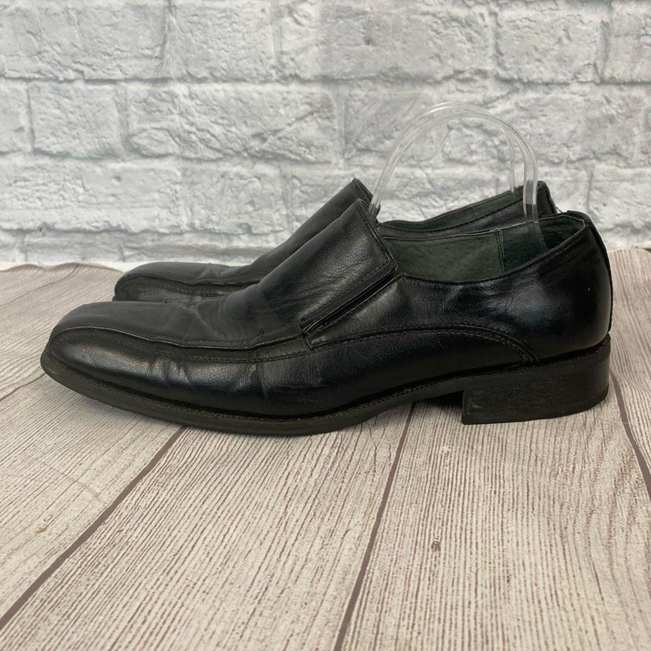Jcpenny men 11 leather slip on dress shoes black... Depop