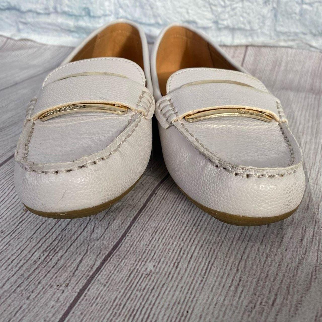 Calvin klein deals gold loafers