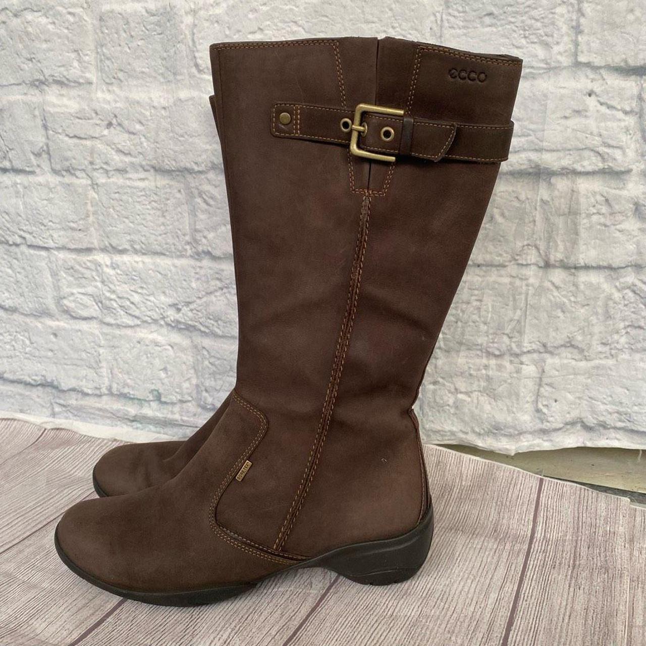 Ecco brown hotsell leather boots