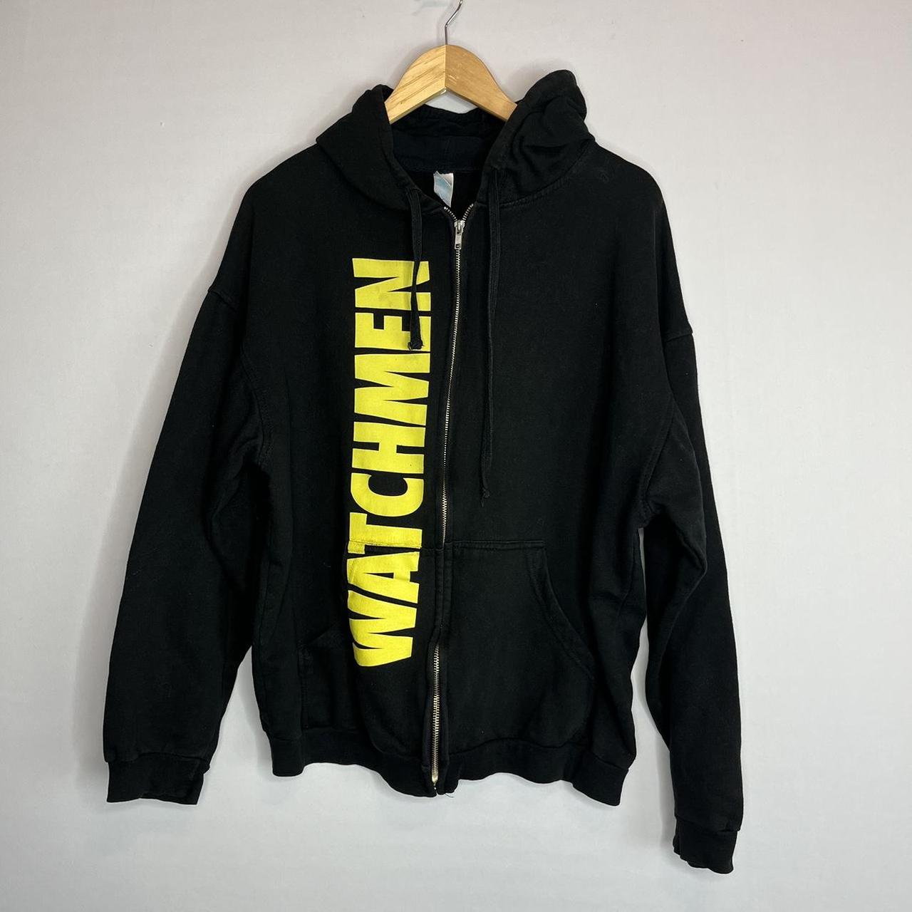 Tultex Men's Black Hoodie Depop