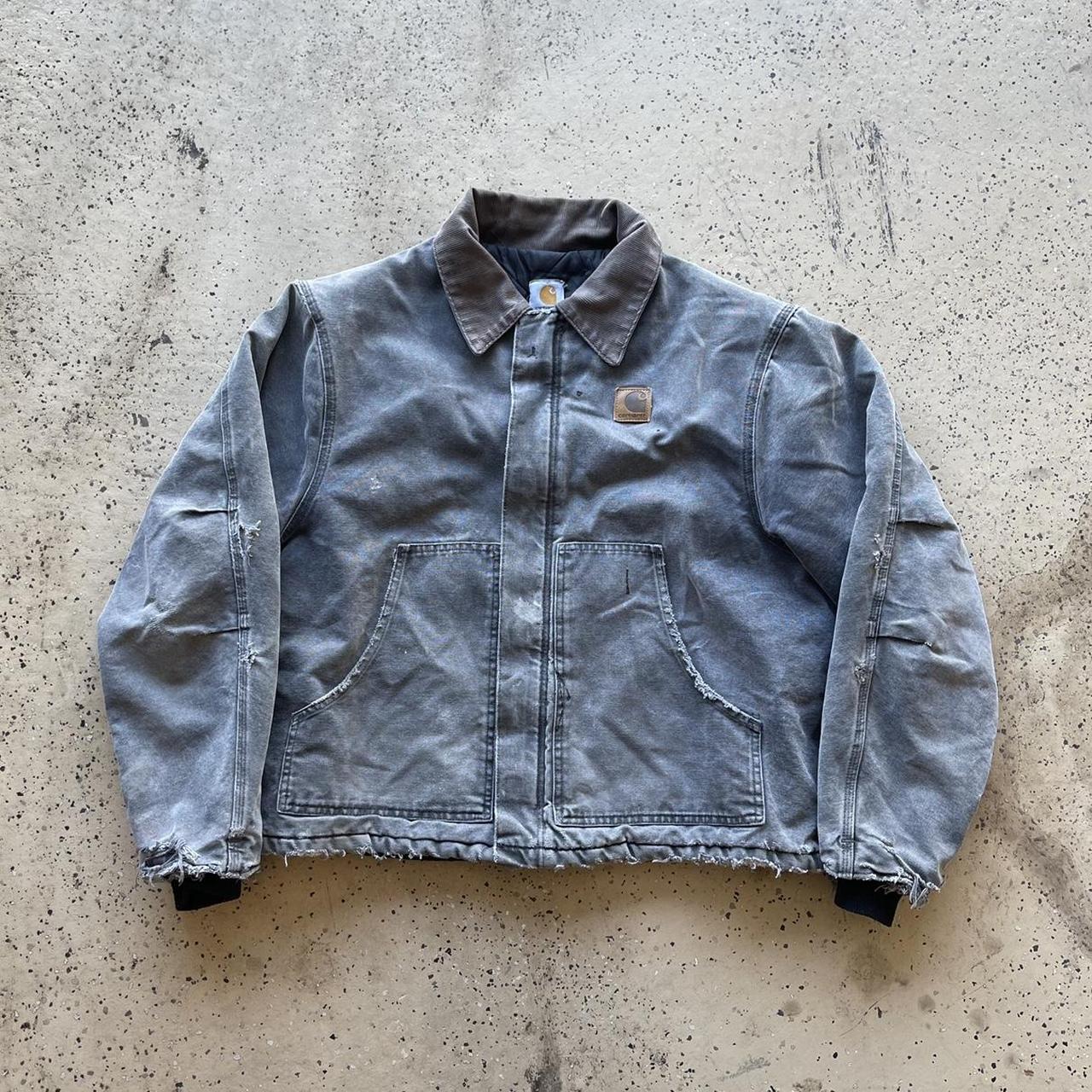 Carhartt Men's Grey Jacket | Depop