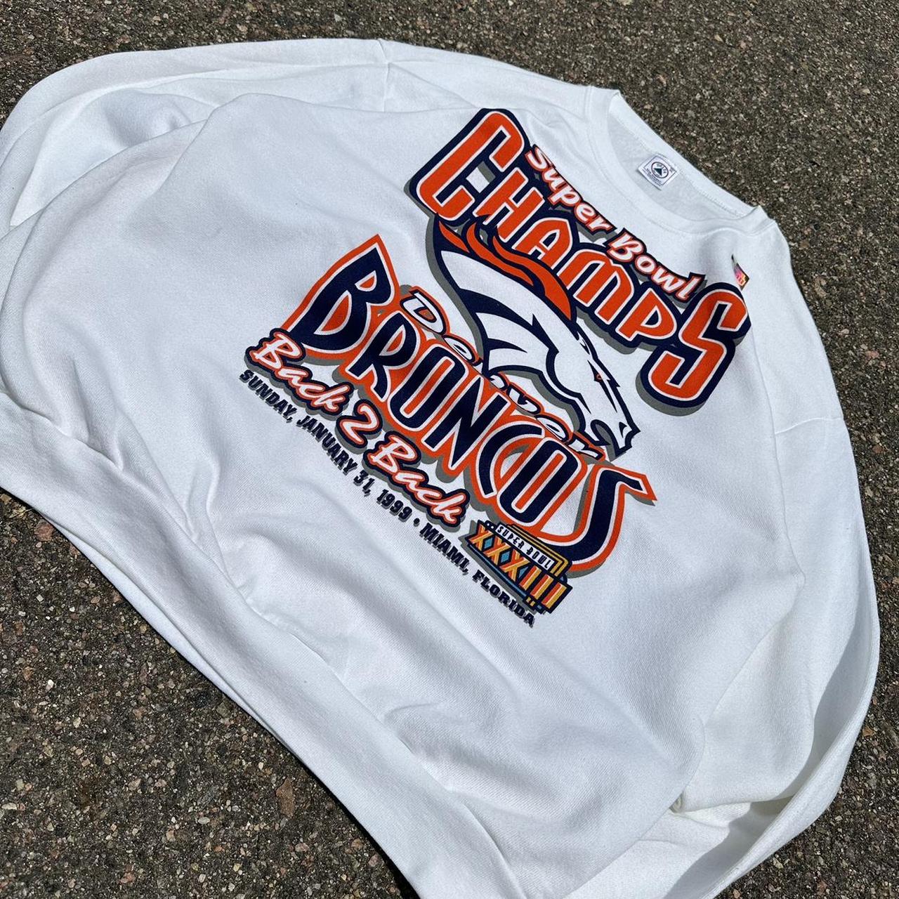 Vintage 90's baggy Denver Broncos sweatshirt In - Depop