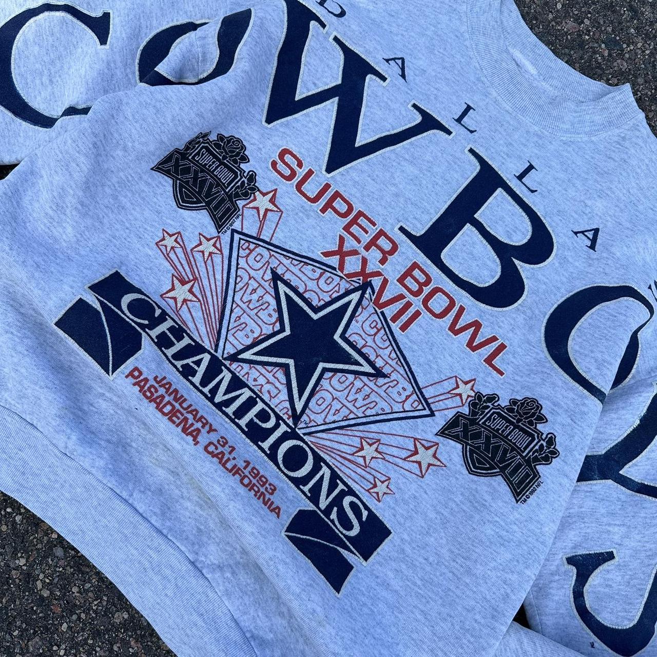 1993 Super Bowl xxvii sweatshirt Dallas cowboys - Depop