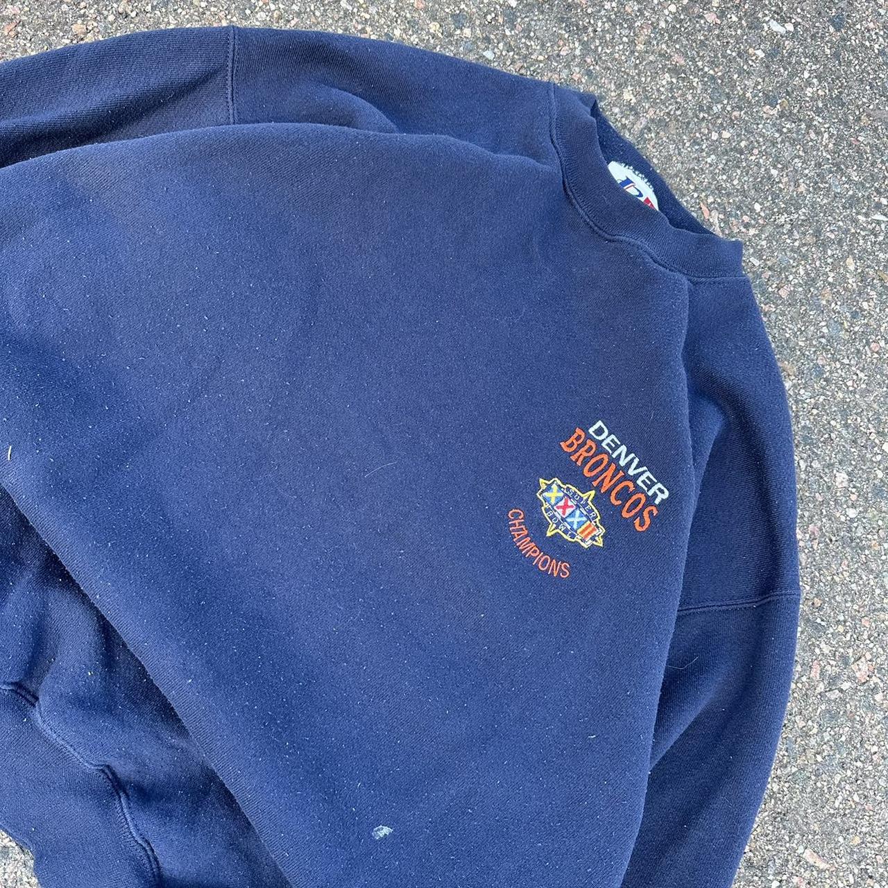 Vintage 90's baggy Denver Broncos sweatshirt In - Depop