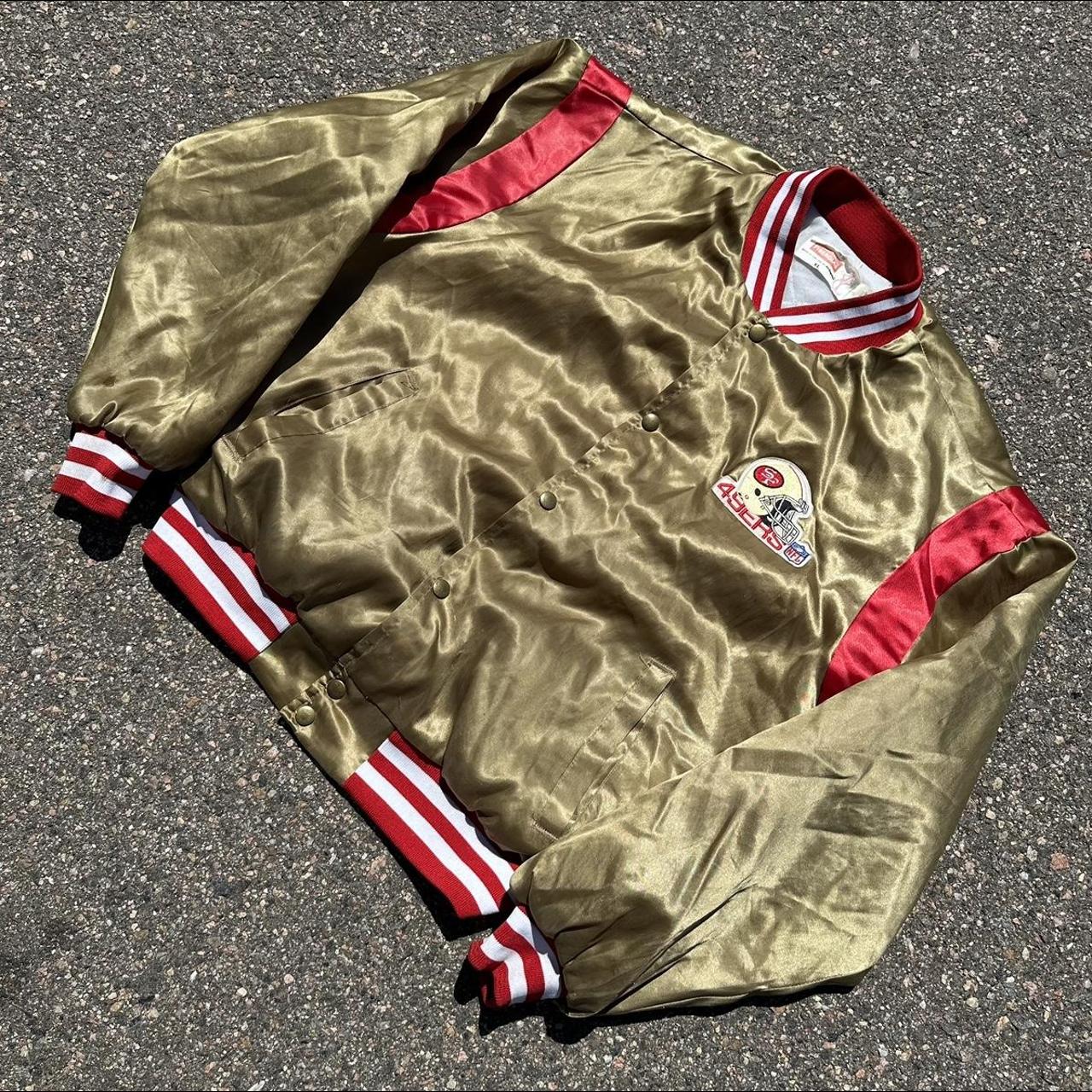 1980s San Francisco 49ers satin jacket Few marks - Depop