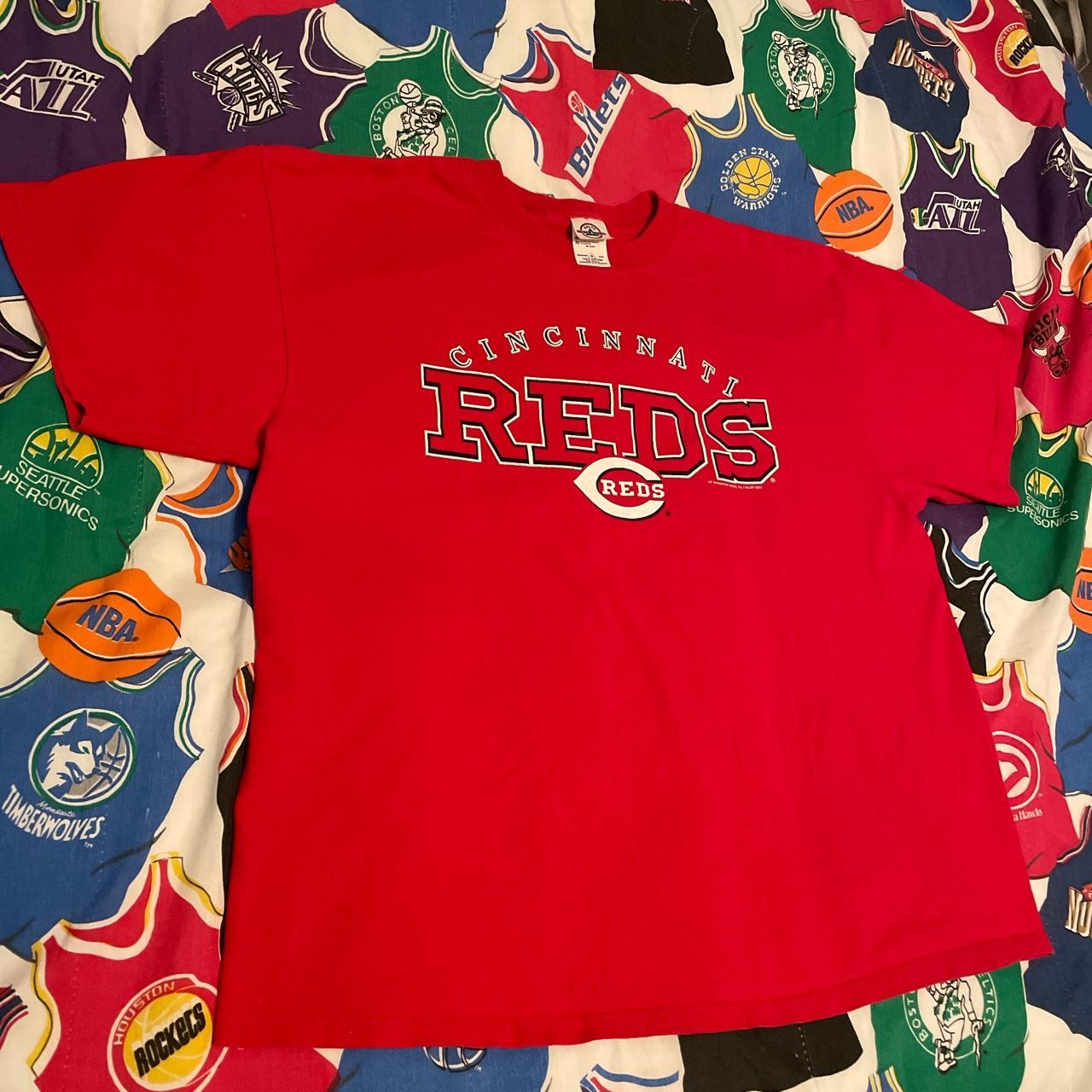 vintage y2k 2000s 2003 cincinnati reds mlb baseball - Depop