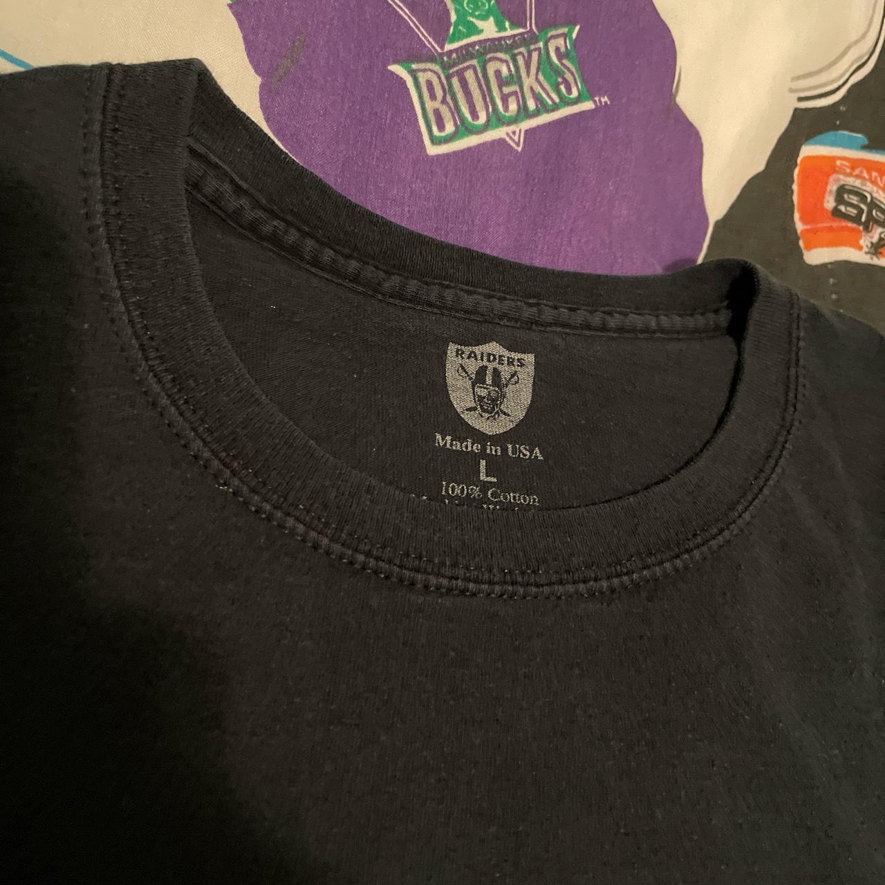 Vintage Y2K Oakland Raiders NFL jersey shirt. Washed - Depop