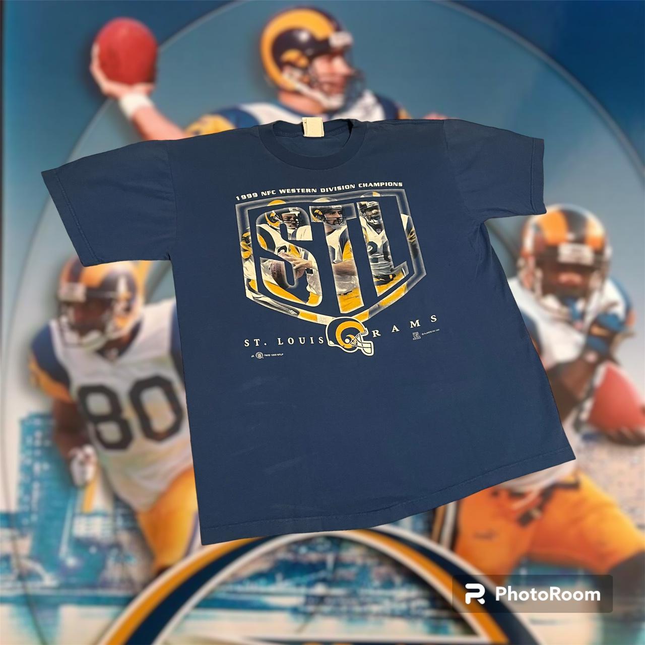 Vintage St Louis Rams Super Bowl Champions T Shirt Size XL