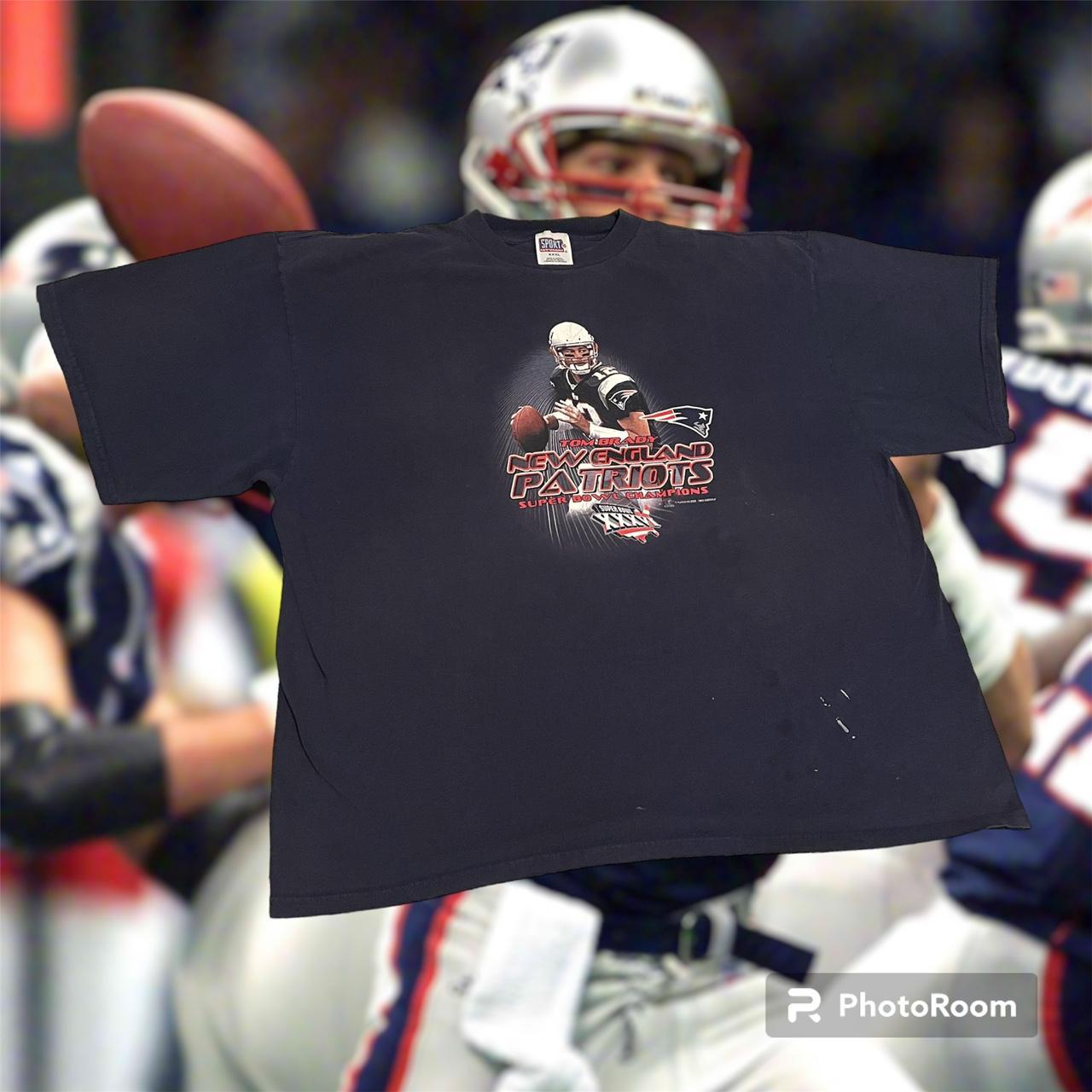 Vintage t shirt Tom Brady New England patriots - Depop