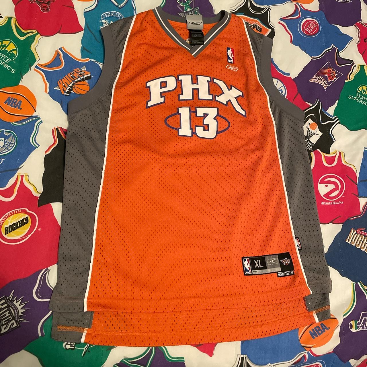 HOT Reebok Jersey Steve Nash Orange Jersey Y2K NBA Reebok