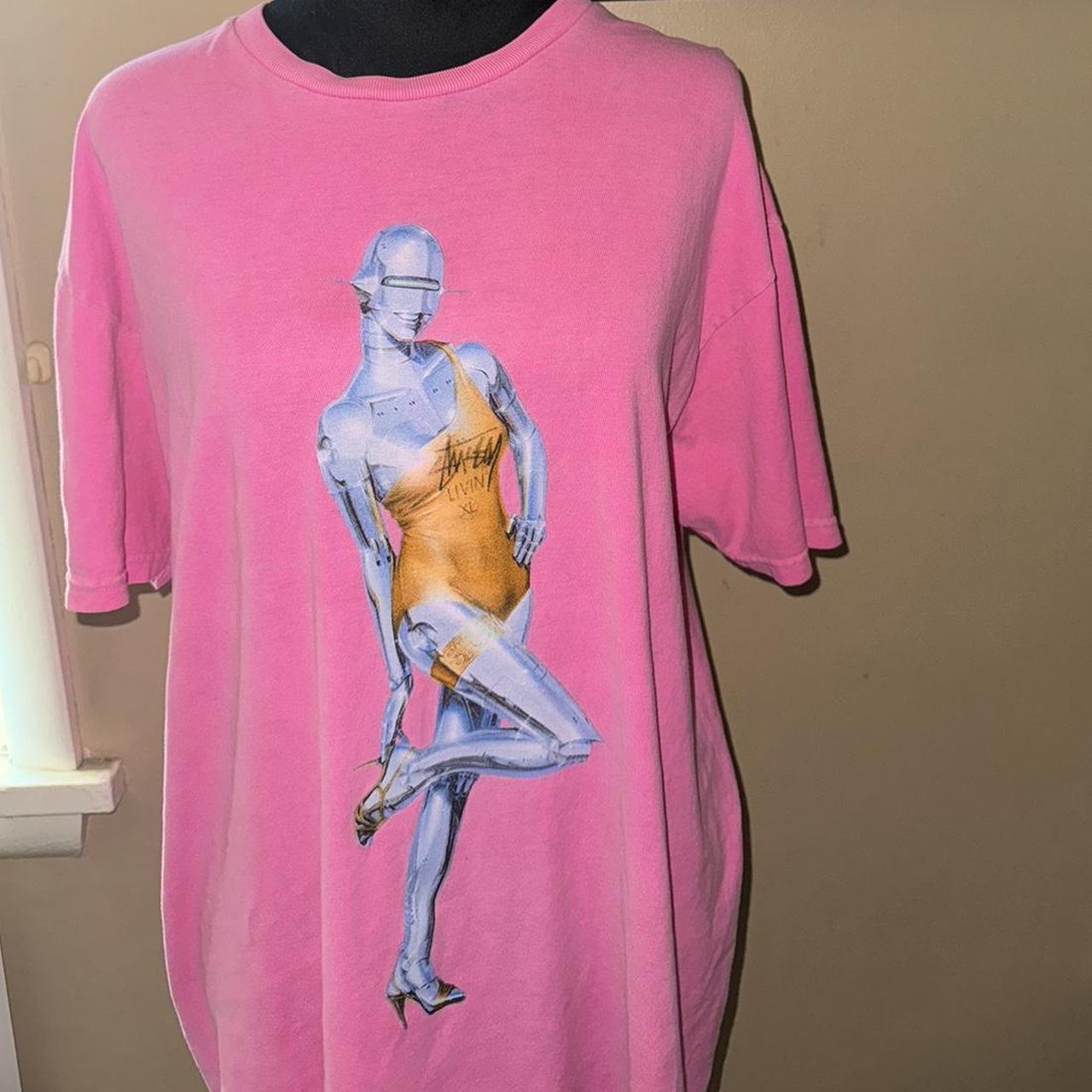 stussy hajime x sorayama robot swimsuit t shirt in. Depop