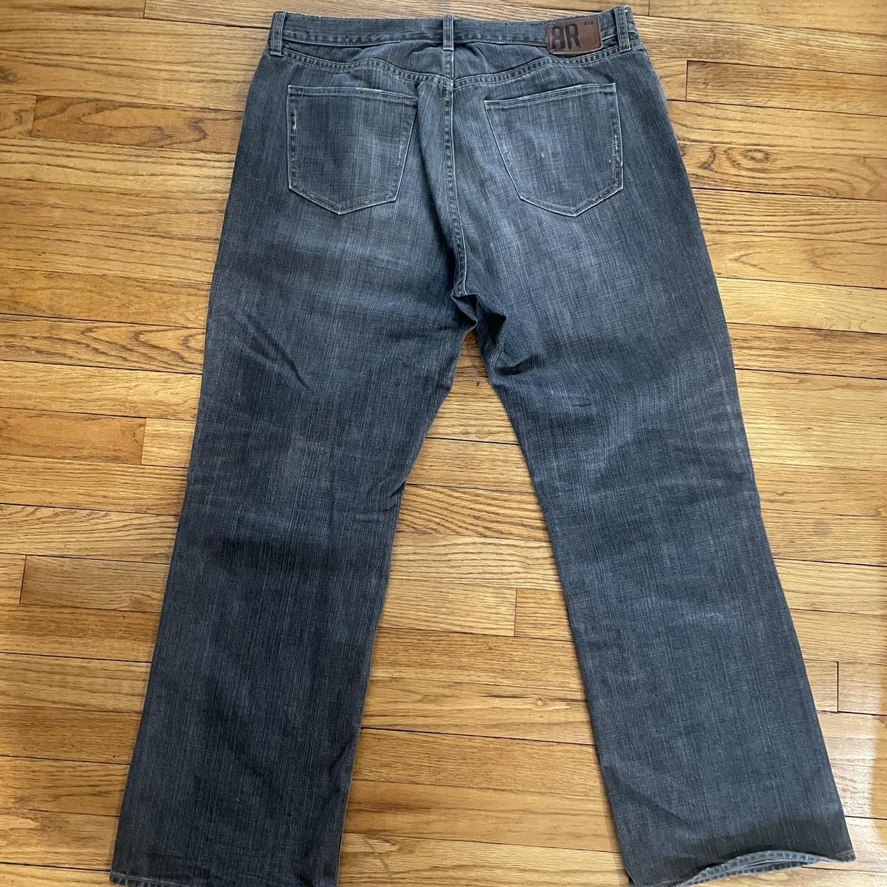 BANANA REPUBLIC RELAXED FIT GREY/BLACK Jeans... - Depop