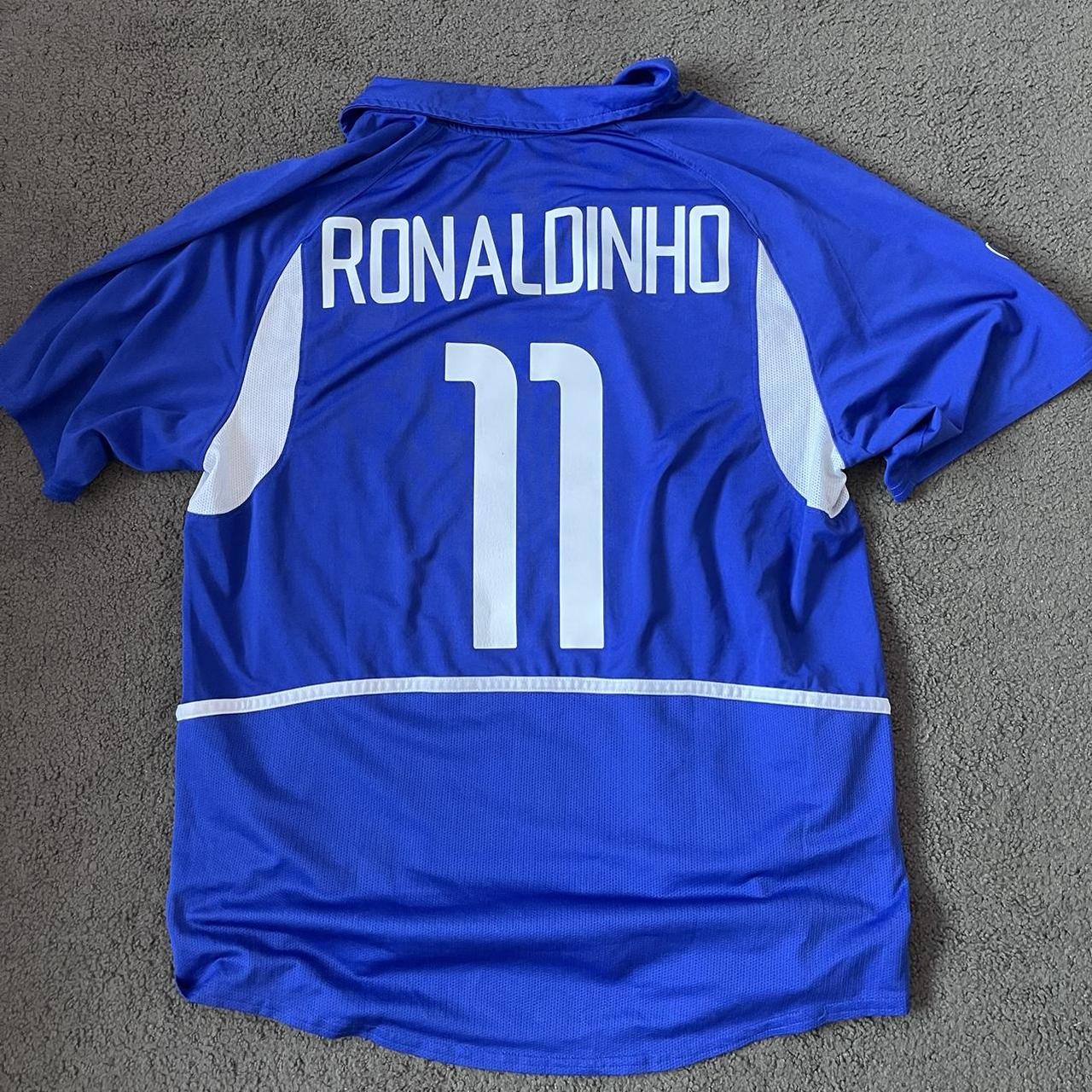 Brazil 2002 ronaldinho jersey from 2002 100%... - Depop