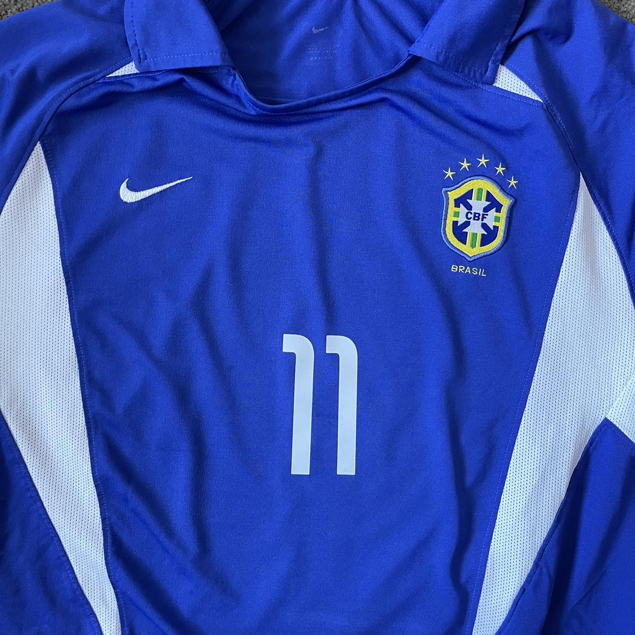 Brazil 2002 ronaldinho jersey from 2002 100%... - Depop