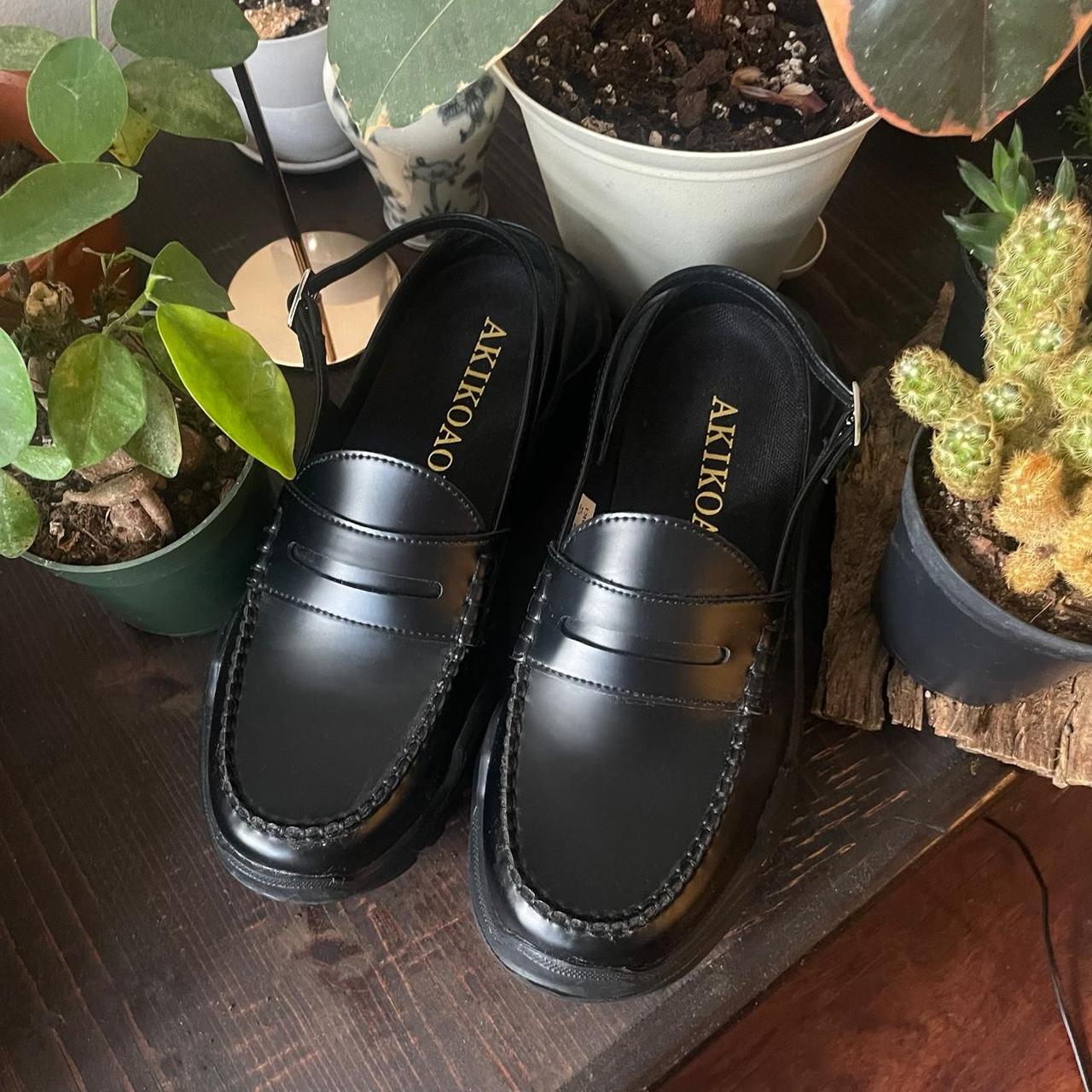 ［AKIKOAOKI］demi faux leather BK×BK / 38 demiBlackxBlack-