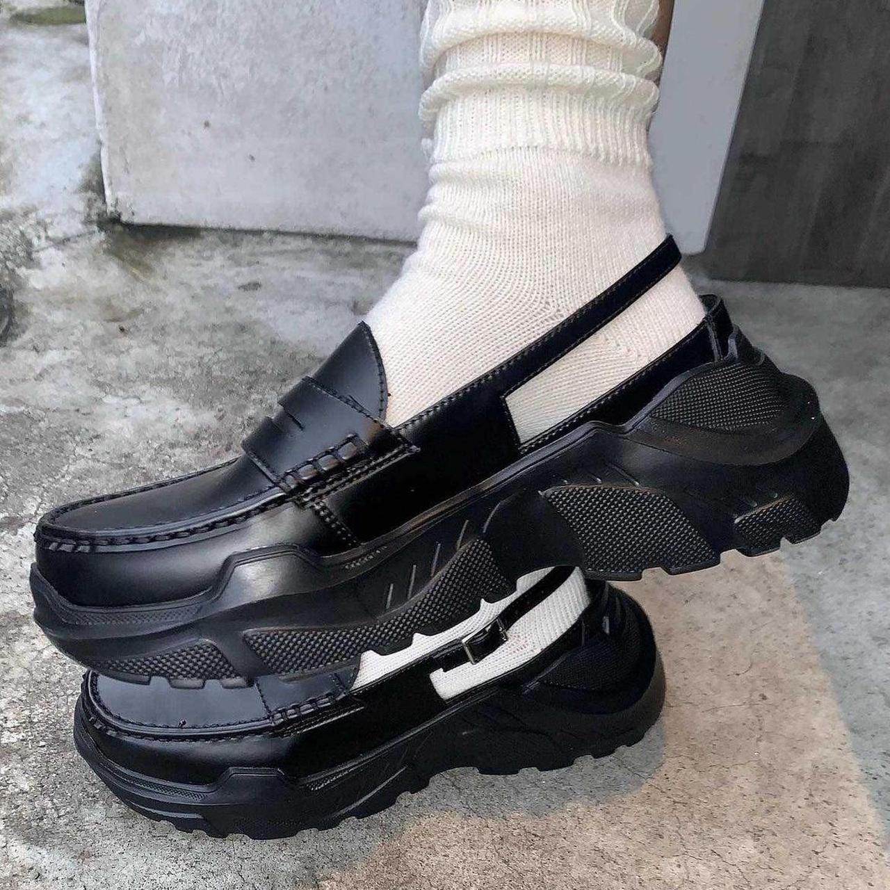 ［AKIKOAOKI］demi faux leather BK×BK / 38 akikoaoki demi-black-black-faux-leather（AKIKOAOKI demi
